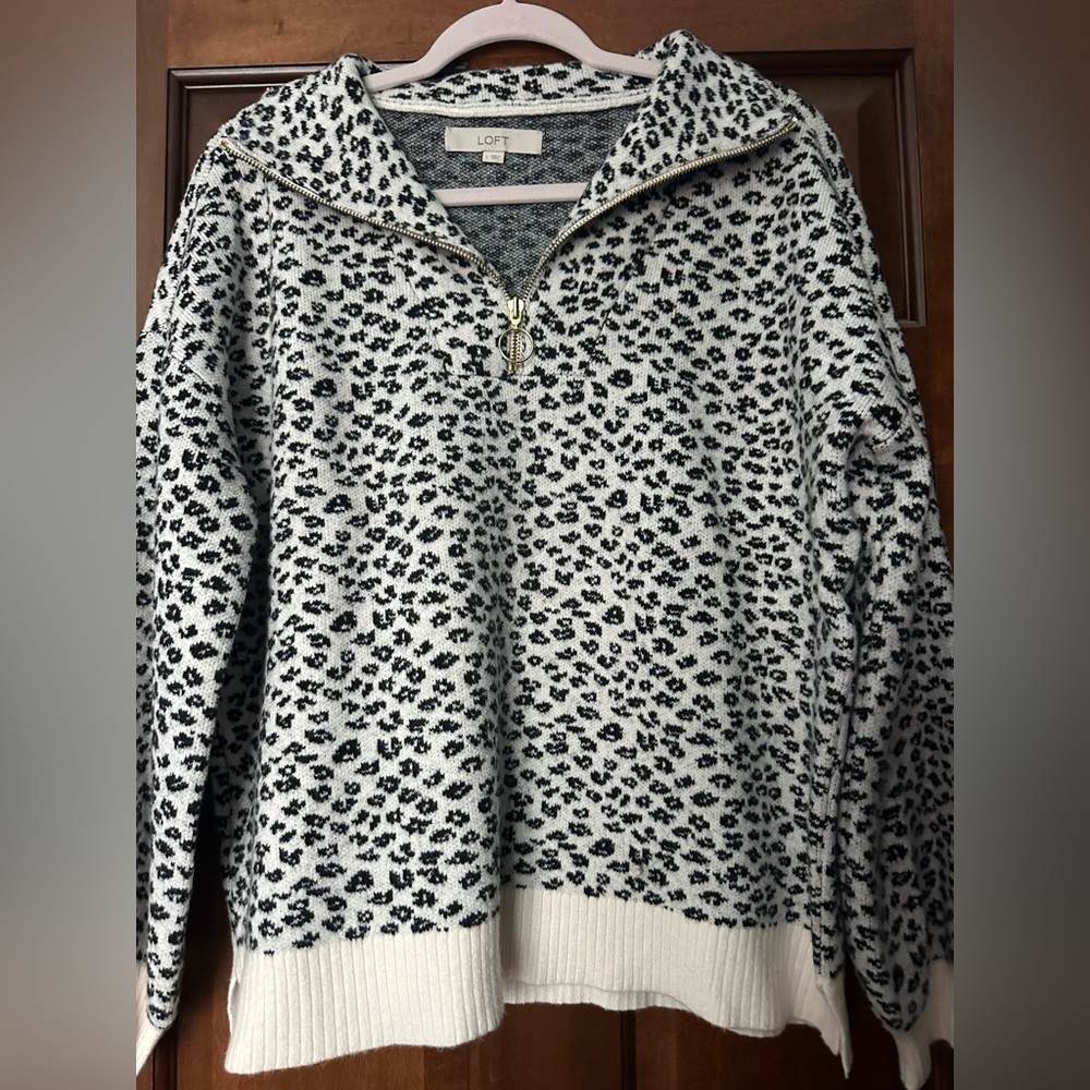 LOFT Leopard Print Sweater